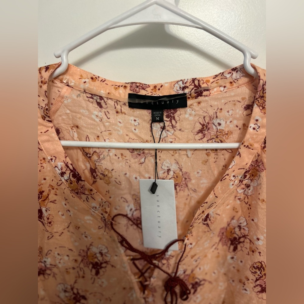 NWT Sanctuary Sheer Blouse - Picture 3 of 11